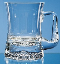 Curved Glass Star Based 0.34 ltrt Tankard - Incl. FREE TEXT Engraving